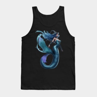 Mermaid Dark Fairy of the Merfolk Sea Tank Top